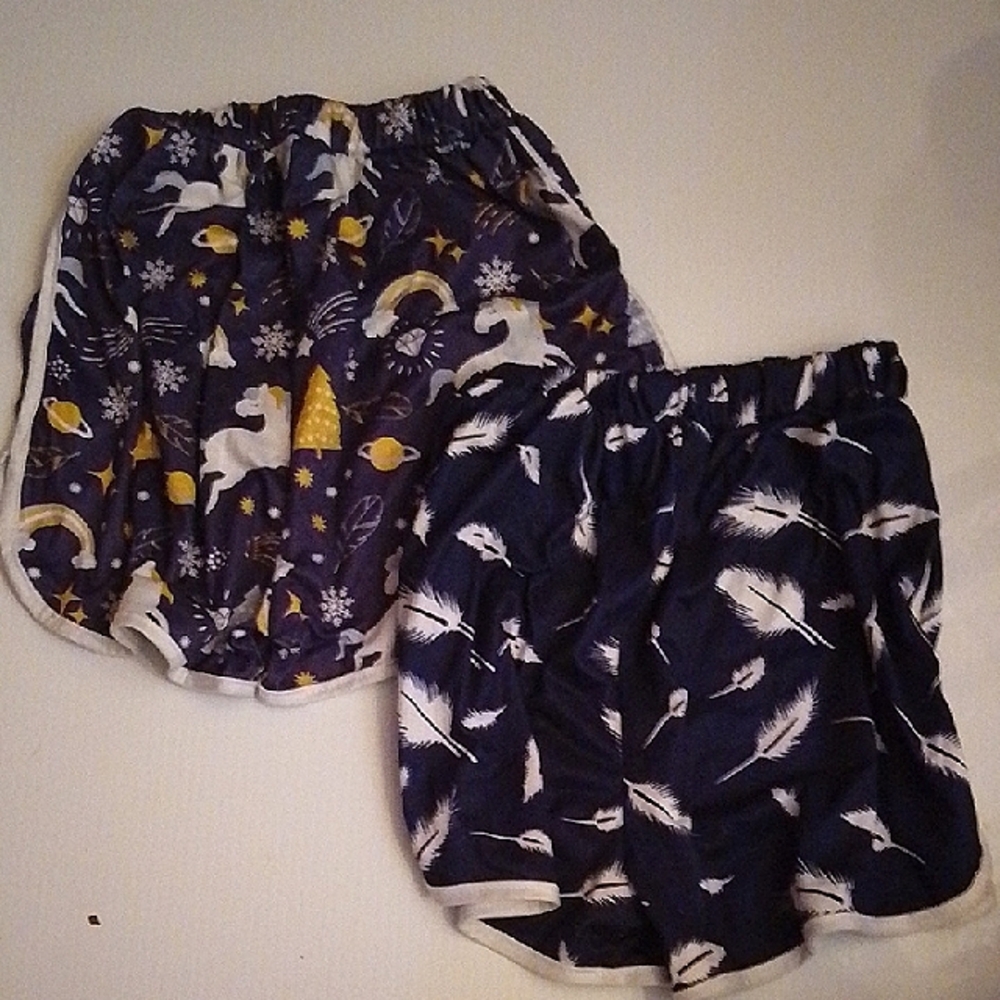Kids' Navy Blue Patterned Shorts Set